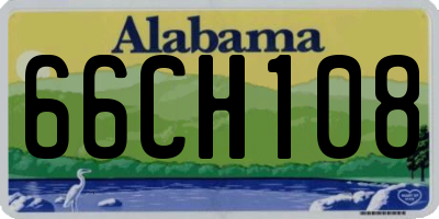 AL license plate 66CH108