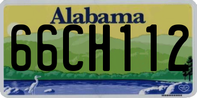 AL license plate 66CH112