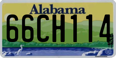 AL license plate 66CH114