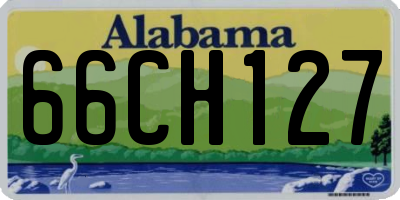 AL license plate 66CH127