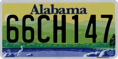 AL license plate 66CH147