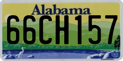 AL license plate 66CH157