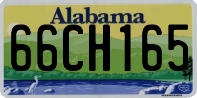 AL license plate 66CH165