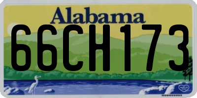 AL license plate 66CH173