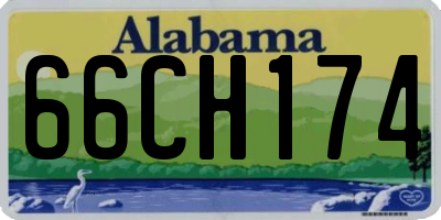 AL license plate 66CH174