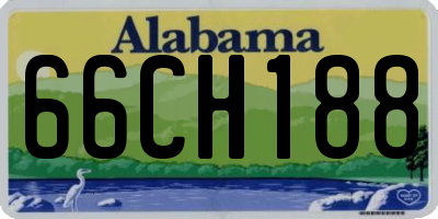 AL license plate 66CH188