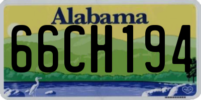 AL license plate 66CH194