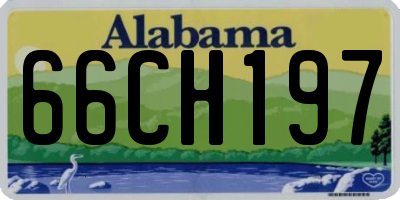 AL license plate 66CH197