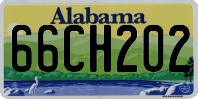 AL license plate 66CH202