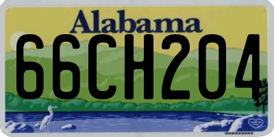 AL license plate 66CH204