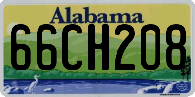 AL license plate 66CH208
