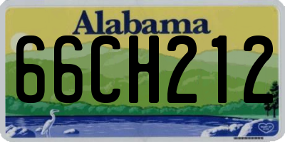AL license plate 66CH212