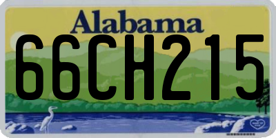 AL license plate 66CH215