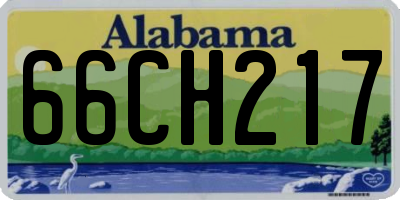 AL license plate 66CH217