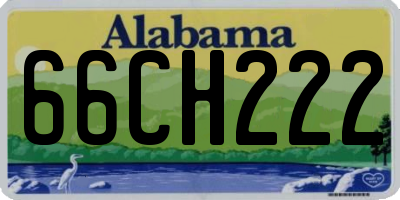 AL license plate 66CH222
