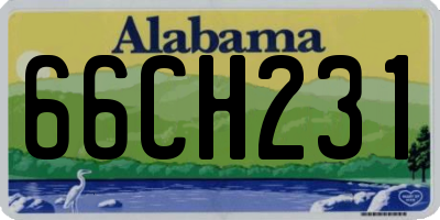 AL license plate 66CH231