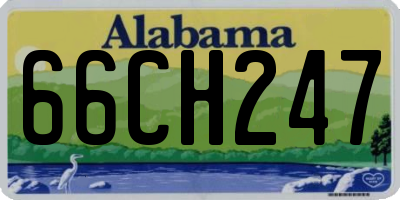 AL license plate 66CH247