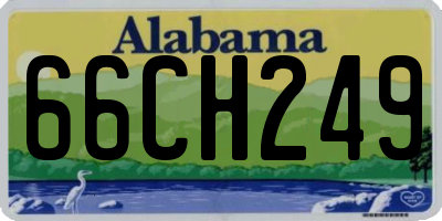 AL license plate 66CH249