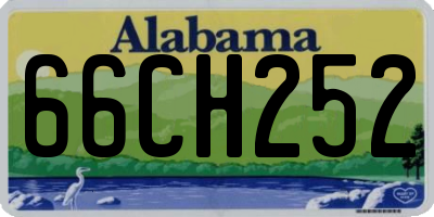 AL license plate 66CH252