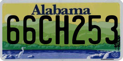 AL license plate 66CH253