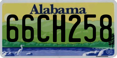 AL license plate 66CH258