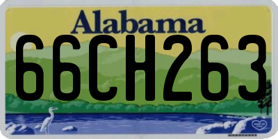 AL license plate 66CH263