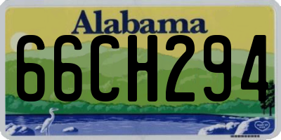 AL license plate 66CH294