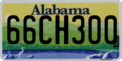 AL license plate 66CH300