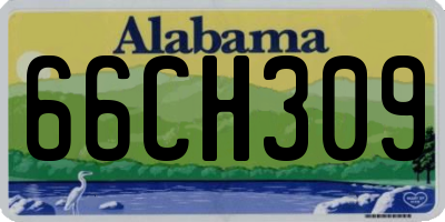 AL license plate 66CH309