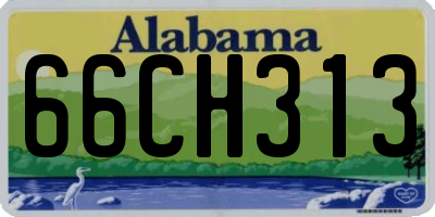 AL license plate 66CH313