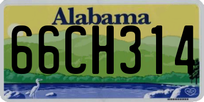 AL license plate 66CH314