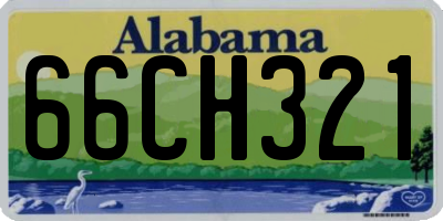 AL license plate 66CH321