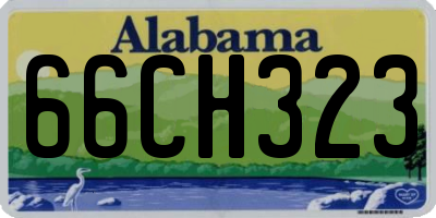 AL license plate 66CH323
