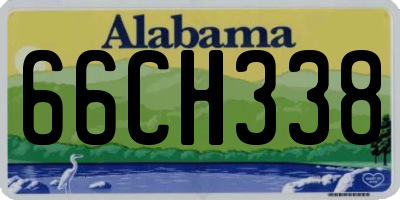 AL license plate 66CH338