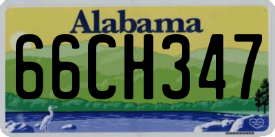 AL license plate 66CH347