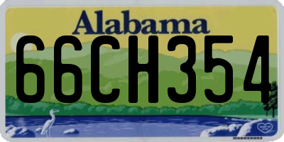 AL license plate 66CH354