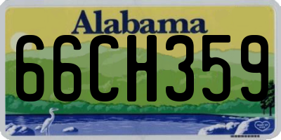 AL license plate 66CH359