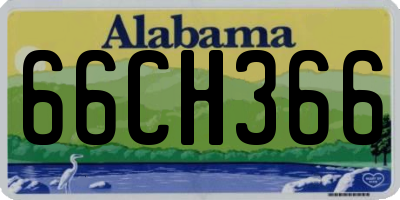 AL license plate 66CH366