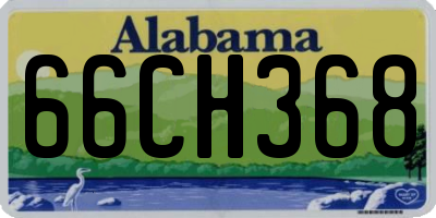 AL license plate 66CH368