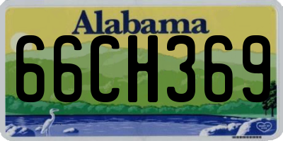 AL license plate 66CH369