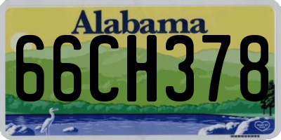 AL license plate 66CH378