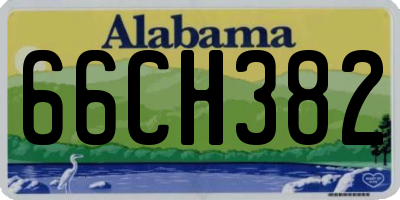 AL license plate 66CH382