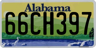 AL license plate 66CH397