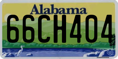 AL license plate 66CH404