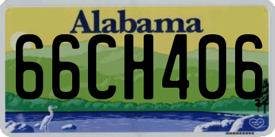 AL license plate 66CH406
