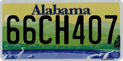AL license plate 66CH407