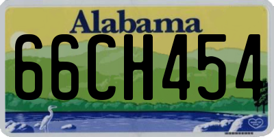 AL license plate 66CH454
