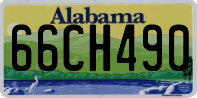 AL license plate 66CH490