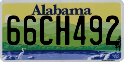 AL license plate 66CH492