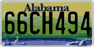 AL license plate 66CH494
